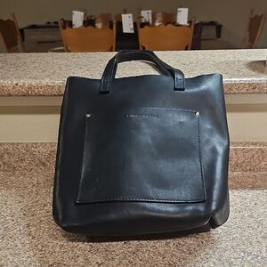 Portland Leather Black Briefcase Sleek Structured Design